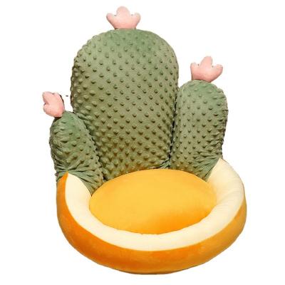 China Plush Round Fruit Cushion Cactus Cushion Toy Pillow Sofa Cushion for sale