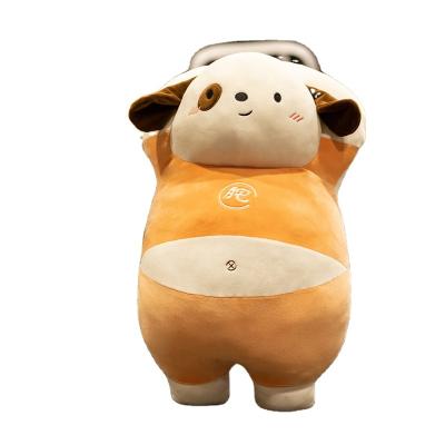 China Cute Stuffed Plush Dog Stuffed Animal Dog Shaped Pillow Soft Plush Toy Dog Shaped Pillow for sale