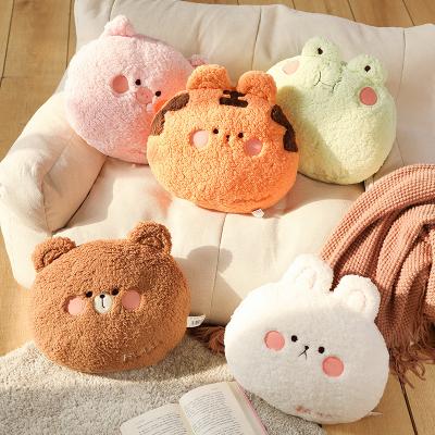 China Warm Animal Plush Hand Pillow And Office Sleep Pillow Bed Cushion Rabbit Plush Covering Toys for sale