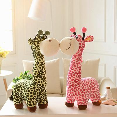 China New Forest Soft Brothers Dolls Stuffed Animals Gift Giraffe Jungle Stuffed Animal Toy for sale