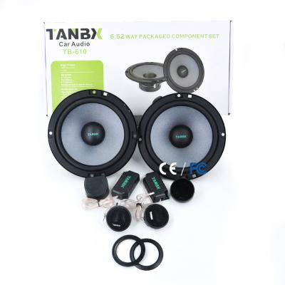 China Wholesale Professional 6.5 Inch Two Way Car Speaker Component Iron Powered Active Car Speakers (TB-610) for sale