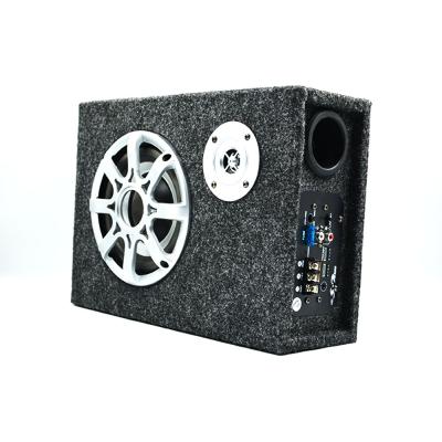 China Factory direct supply cheap price 34cmX26cmX12.5cm car 6 inch portable square subwoofer active slim audio subwoofer for sale