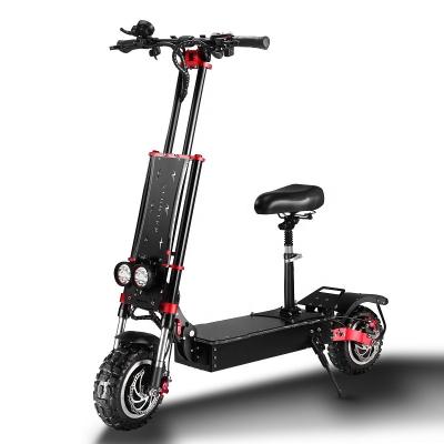 China EU Warehouse 11 Inch 60v 38Ah Unisex Battery 5600w Dual Motors Offroad Adult Electric Scooter for sale