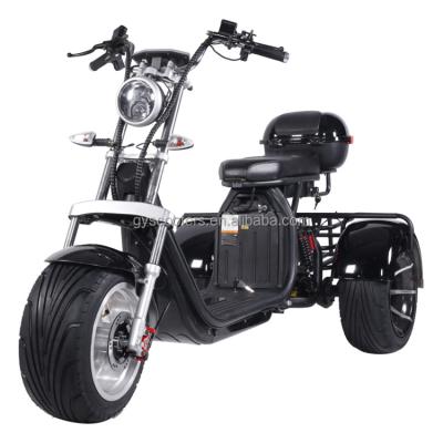 China Unisex Hot Sale On Alibaba1000w/1500w/2000w Beach Car Scooter Fat Tire 3 Wheel Electric Tricycle Citycoco for sale