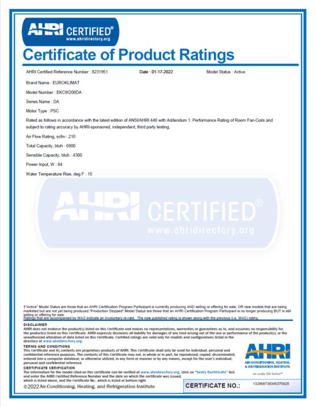AHRI - Shenzhen Monchrui Industrial Development Co., Ltd.