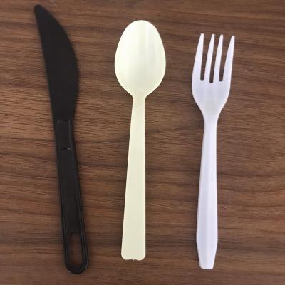 China Disposable Fork Disposable Fork, Knife, Spoon Set PP/PS Customized Aviation Dinnerware Set Party Tableware for sale