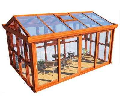 China Modern Aluminum Materials Structure Solarium Glass Awning Model Home Customized Glass House for sale