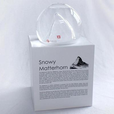 China New High Quality Europe Design Snow Globe Matterhorn Globe Glass Ball Snow Globe Gift for sale