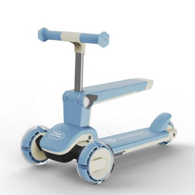 China 3 in 1 Kids Scooters BEBELUX Factory Foot Scooter Logo Customized Kids Kick Scooter Multifunctional Foldable Foldable Kids Scooter for sale