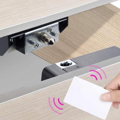 China Apartment Cabinet Lock Rfid Smart Electronic Hidden Battery Operated Wardrobe Hidden Lock For Office Home Wooden Cabinet for sale