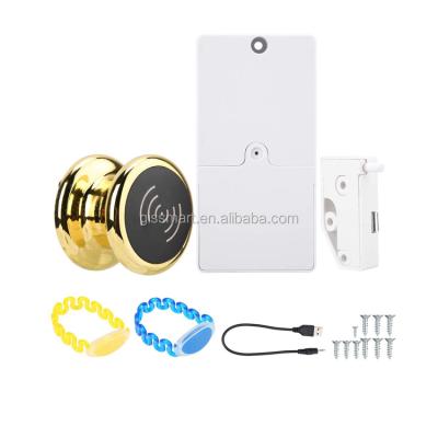 China EM115 Zinc Alloy Locker Lock Zinc Alloy Locker Cabinet Drawer Card Factory EM 125khz RFID Card Electronic Smart Door Lock for sale