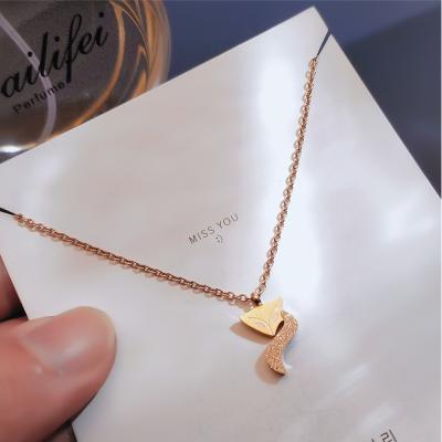 China Current Thin Size Huge Lead Free Nickel Free Clover Butterfly H Disc Geometry Roman Necklace Gold Plated 316 L Stainless Steel Female Girl Necklace for sale