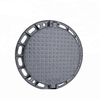 China High strength Customized Round En124 D400 E600 Ductile Iron Manhole Cover prevention of burglary for sale