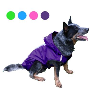 China Large Dog Waterproof Pet Raincoats Stocked Adjustable Dog Clothes For Big Dog for sale