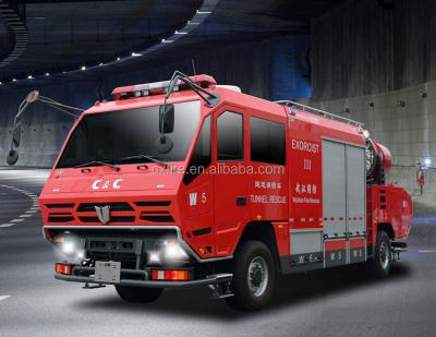 China 4x2 tunnel fire truck 3001 - 5000L for sale