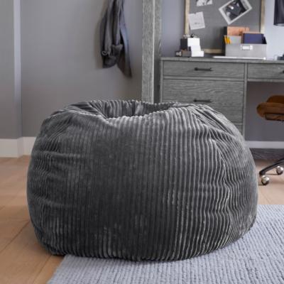 China Giant Slipcovered Microsuede Foam Bean Bag Memory Living Room Lazy Sofa Soft Cover for sale