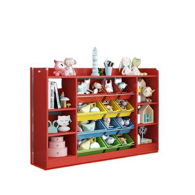 China Modern Children's Furniture Shelves Baby Chest Corner Cabinet Racks Drawers Toy Storage Bookshelves Children's Cabin for sale