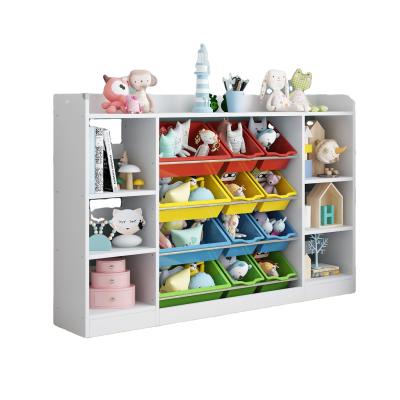 China Modern Toy Storage Rack Baby Toy Cabinet Classification Storage Matching Multi-layer Shelf Home Picture Book Rack for sale