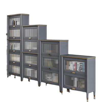 China Guaranteed Viable Wooden Bookcases Various Quality New Arrival Unique Glass Doors for sale