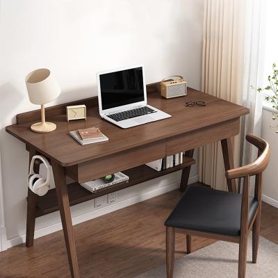 China Other Small Study Office Home Apartment Bedroom Shelf Integrated Desktop Computer Desk for sale