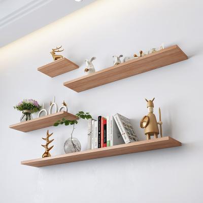 China Modern Custom Rustic Interior Decorations Square Hanging Floating Shelves Set 4 Wall Decor Cube Photo Plant Wood Wall Mount Display Shelf for sale