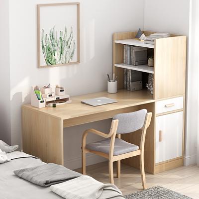 China Other Small Study Office Home Apartment Bedroom Shelf Integrated Desktop Computer Desk for sale