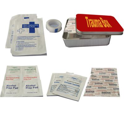 China Outdoor Survival Emergency Kit SOS Self-Reliance Mini Iron Survival First Aid Box for sale