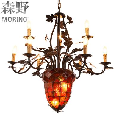 China American Country Rustic Honeycomb 6 Light Lamps For Home Decor Dandelion Light Chandelier Lighting for sale