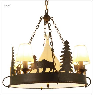 China Rustic American Country Style Lighting for Lodge Style and Log Homes Farmhouse Decor Lighting for sale