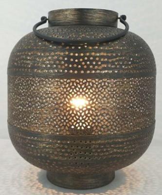 China Oriental Vintage Table Lamp Asian Oriental Metal for sale