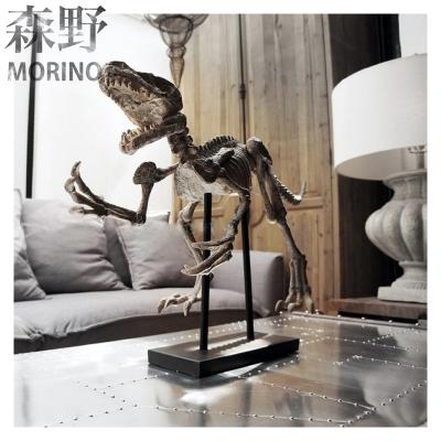 China China Wholesale Craft Supplies Dinosaur Skeleton Handmade Wooden Resin Art Gift Craft for sale