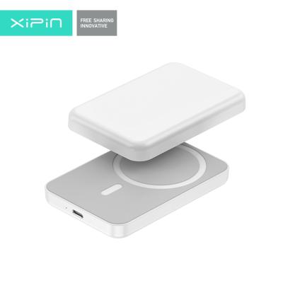 China Magsafing PowerBank Mini Fast Wireless Magnetic Charger Ultra-Thin Charger Power Bank Built-in Drinking Battery 4000mAh Foriphone 12 for sale