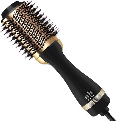 China Salon One Step Hair Dryer & Volumizer Rechargeable Ionic Hair Straightener Brush for sale