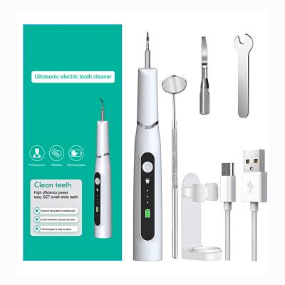 China Portable Custom Logo Electric Ultrasonic Dental Scaler Tooth Calculator Clean Tool Oral Maker Teeth Cleaner Machine for sale