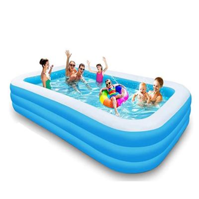 China Easy Install Full Size Inflatable Lounge Pool Adults Garden Backyard Celebrity Inflatable Pool for sale