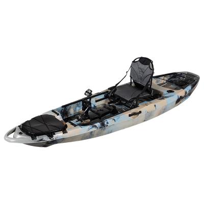 China Outdoor Rowing Boat Fishing 10ft Foot To Propel Angler Kayak Pedal Fishing Kayak With Thruster Systems for sale