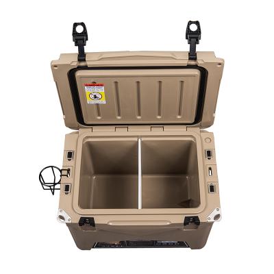 China 35QT Waterproof Rotomolded Roll Box Car Cooler Outdoor Ice Coolers Factory Wholesale Coolers for sale