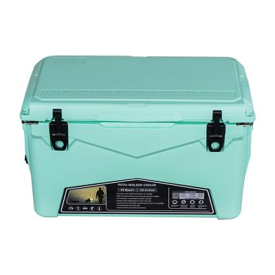 China Popular Waterproof Model C 45QT Long Cooling Time Rotomolded Ice Coolers Outdoor Camping Fishing Car Cooler Box for sale