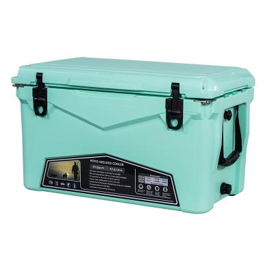 China 5~9 Days Waterproof Cooling 45QT Rotomolded Ice Coolers Box Car Cooler Outdoor Camping Fishing Box for sale