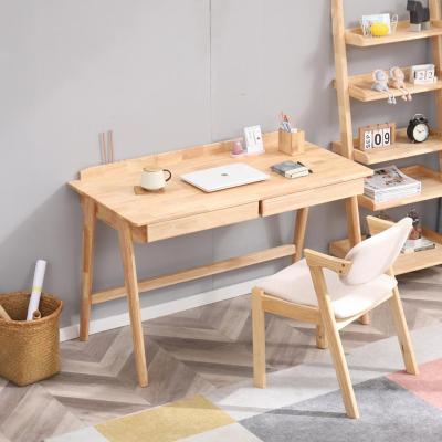 China Modern Nordic Cheap School With Shelf Set With Drawers Wholesale Solid Wood Children Study School Table Chair for sale