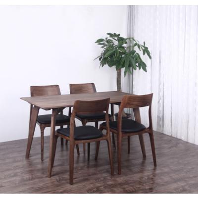 China 2022 North American Minimalist With One Cheap Post Modern Minimalist Banquet Hotel Party Wedding Leather Upholstere Wood Dining Chairs And Tables for sale