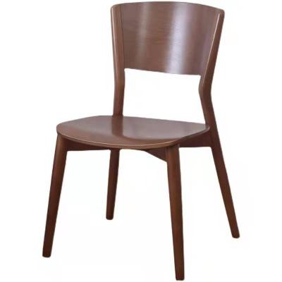 China Contemporary Nordic Solid Wood Dining Chair Household Modern Single Back Chair for sale