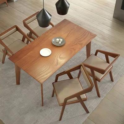 China Contemporary Top Modern Furniture Slabs Solid Wood Kennedy Dining Chair South American Walnut for sale