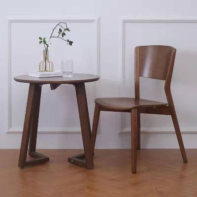 China Contemporary Competitive Price High Quality Customized Nordic Style Cafe Ash Solid Wood Lounge Dining Chair for sale