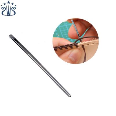 China Safety RTS Craft Tool Leather Knitting Rope Lace Sewing Leather Needle DIY Leather Double Hole Needle for sale