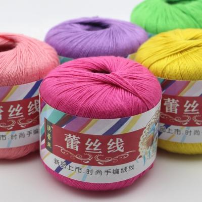 China Viable 5# 100% Cotton Yarn Pearl Yarn DIY Hand Knitting Yarn Crochet Lace Yarn Crochet Yarn for sale