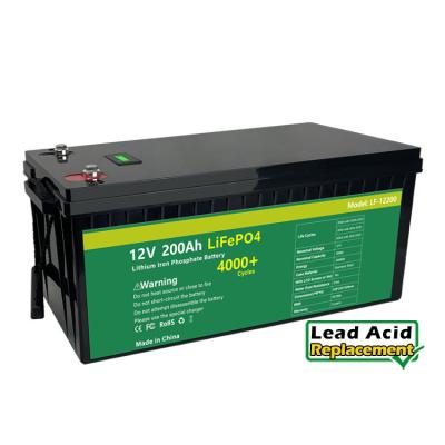 China Overseas Stock Battery Pack Battery Pack Ion Phosphate Battery Akku Cart Spare Lead Acid Li-akku Lithium Battery 12V 200Ah Lifepo4 Toys for sale