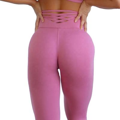 China New Arrival Breathable Yoga Bra And Sports High Waist Fitness Wave Point Workout Legging Breathable Quick Dry Set for sale