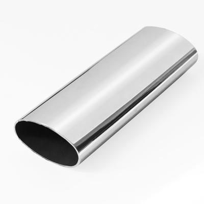 China Handrail Foshan Distribution Factory 304 Stainless Steel Oval Mirror Pipes For Handrail for sale