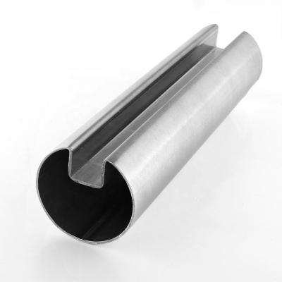 China Balustrade Factory Supply Mirror End 304 316L Stainless Steel U Channel Slot Pipe for sale